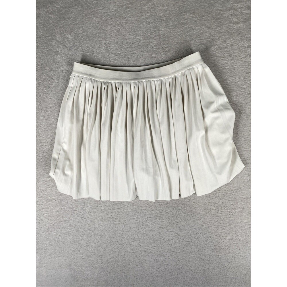 Prince Pickleball Skort Skirt Small Pleats White Built in Shorts Mid Rise